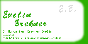 evelin brekner business card